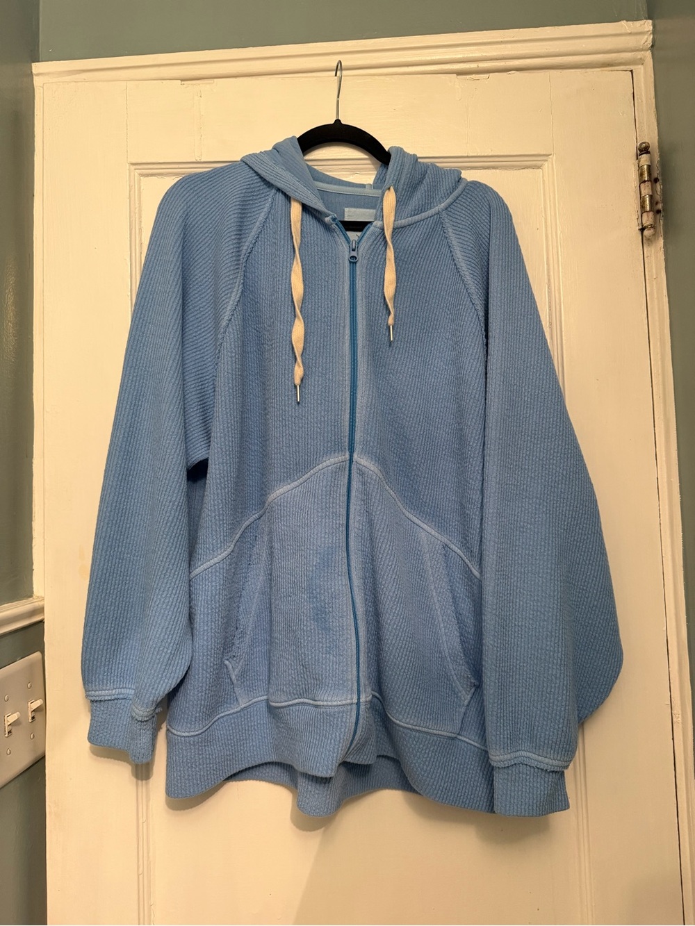 aerie Light Blue Zip Hoodie
